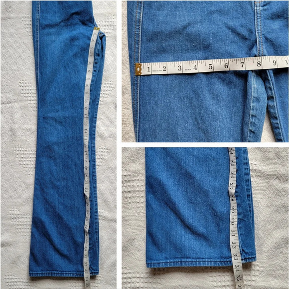 7 For All Mankind Womens High Rise Skinny Flare Jeans - Picture 11 of 13